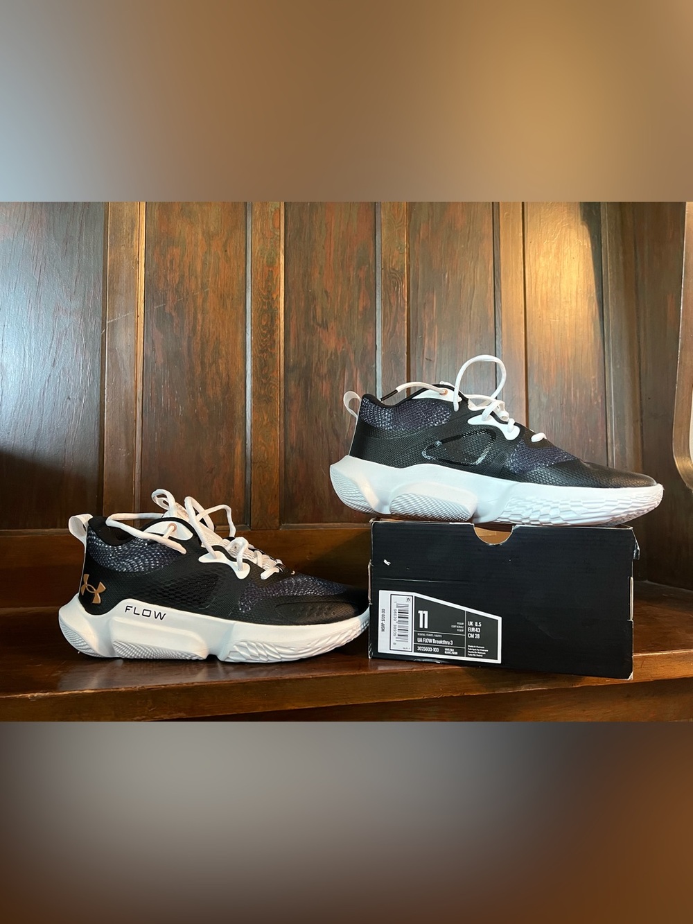 Under Armour Black and White Flow Women’s Basketball Sneakers